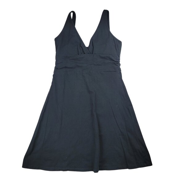 Patagonia Women's Black Sleeveless A-Line V-Neck Dress - Picture 3 of 11